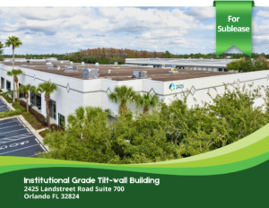 Institutional Grade Tilt-wall Building for sublease